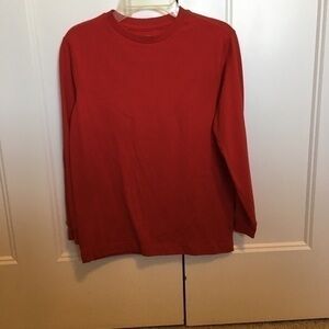 Boys size 8 medium red long sleeved T-shirt